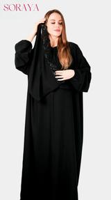Abaya Dentelle Bleu