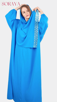 Abaya Dentelle Grise