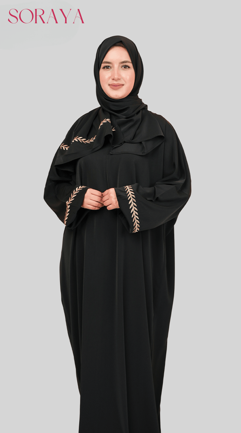 Abaya Brodée Noir